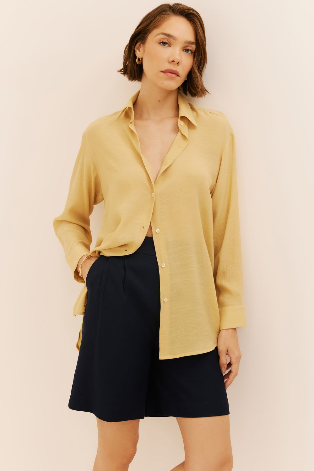 CAMISA MARRAKESH - AMARELO G - AMARELO