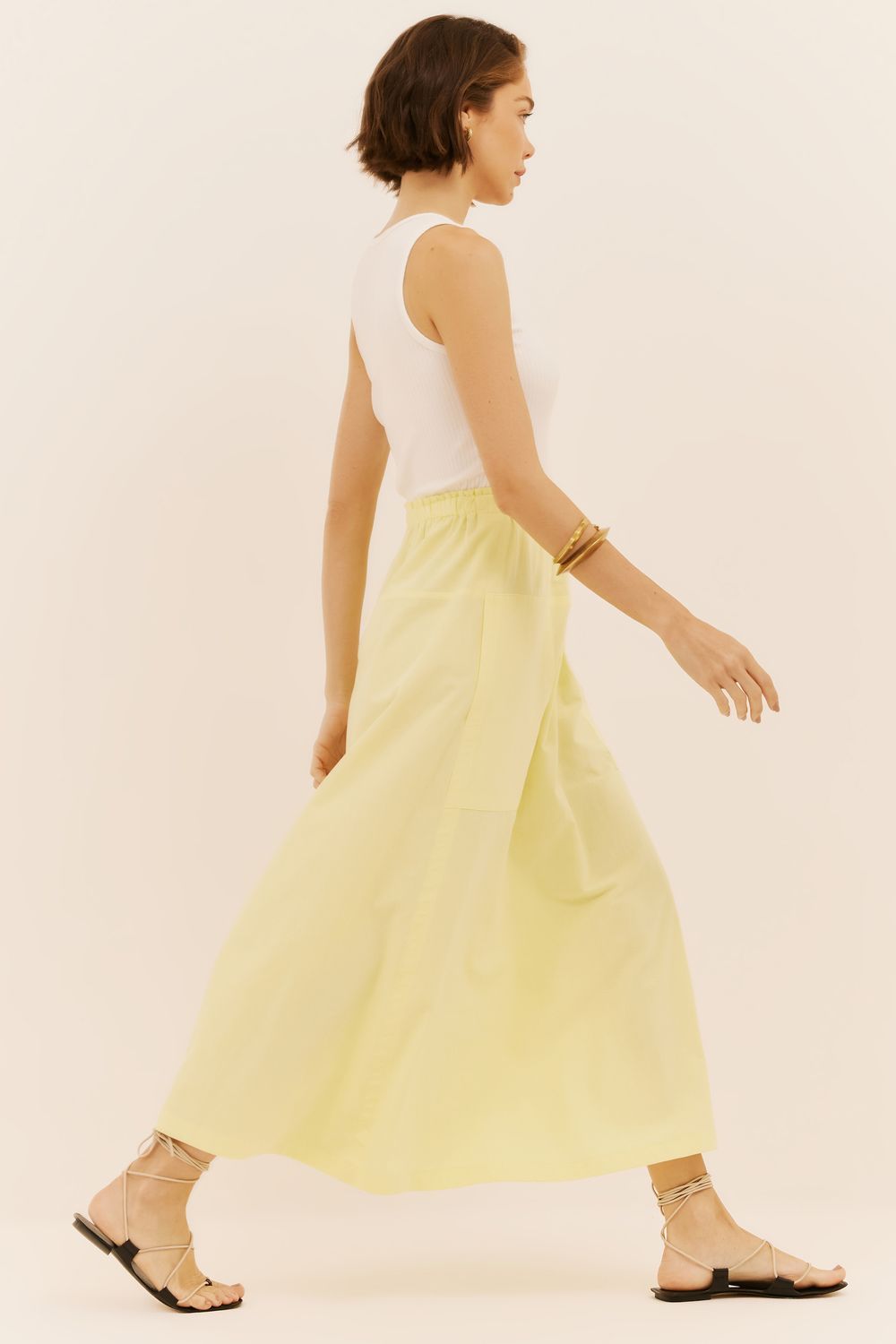 VESTIDO ZANDAYA MIX-SD - AMARELO M - AMARELO VESTIDO ZANDAYA MIX-SD - AMARELO M - AMARELO