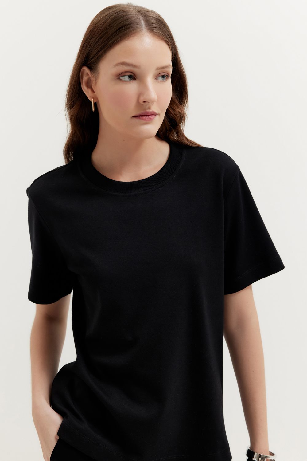 BLUSA MALHA CONFORT BASIC - PRETO PP - PRETO