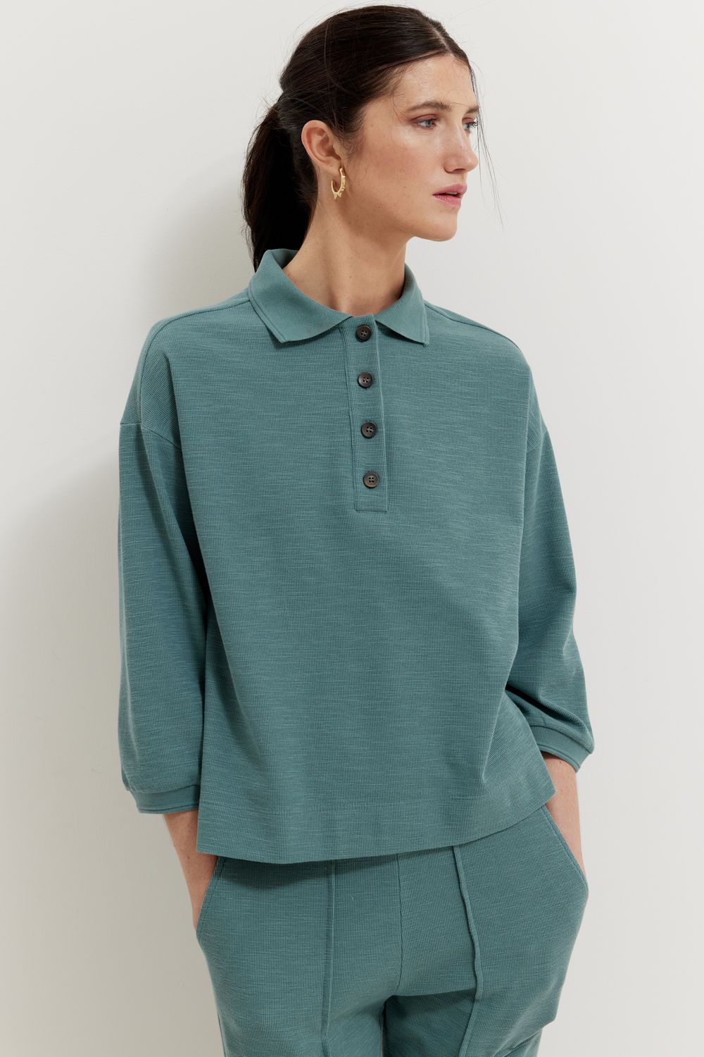 BLUSA MALHA POLO BELMOND - VERDE G - VERDE