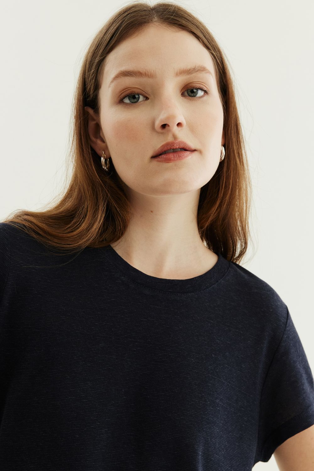 BLUSA MALHA COM LINHO COLOUR - AZUL MARINHO G - AZUL MARINHO