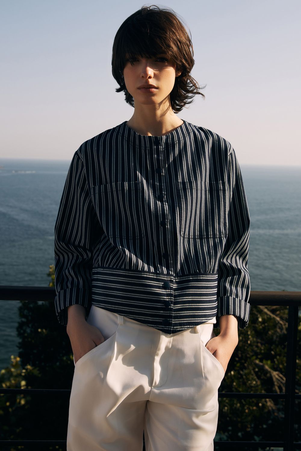 JAQUETA JEANS LISTRA NAVY - AZUL JEANS P - AZUL JEANS JAQUETA JEANS LISTRA NAVY - AZUL JEANS P - AZUL JEANS