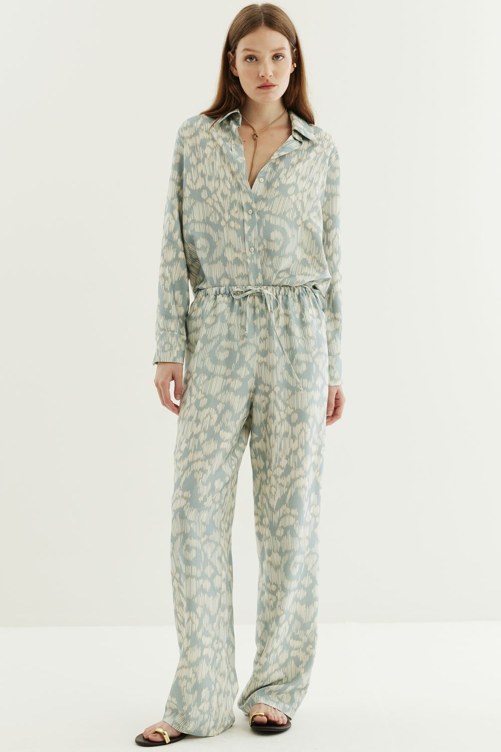 CALÇA ESTAMPA MADRID - AZUL P - AZUL