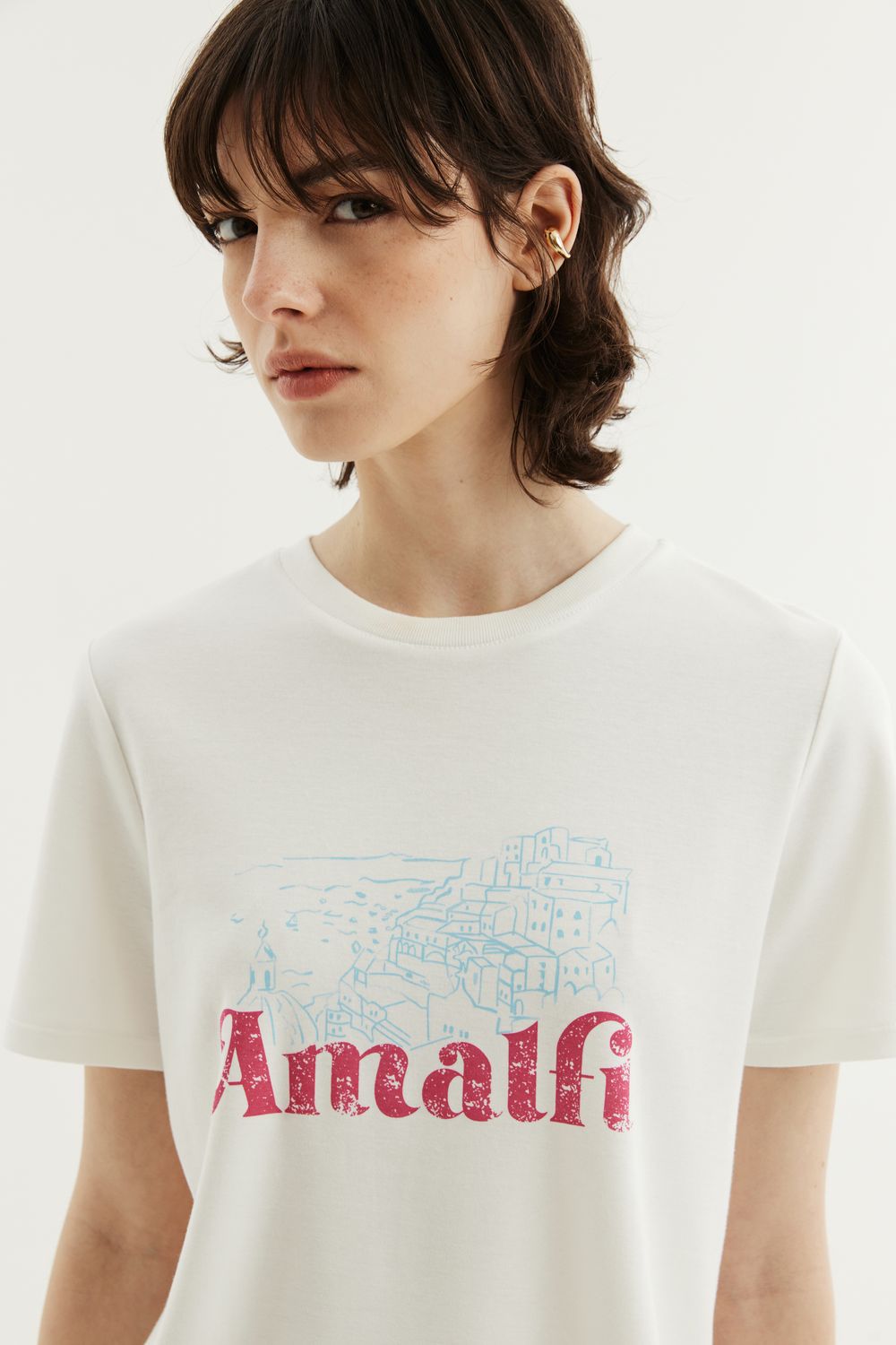 BLUSA MALHA AMALFI - OFF WHITE P - OFF WHITE