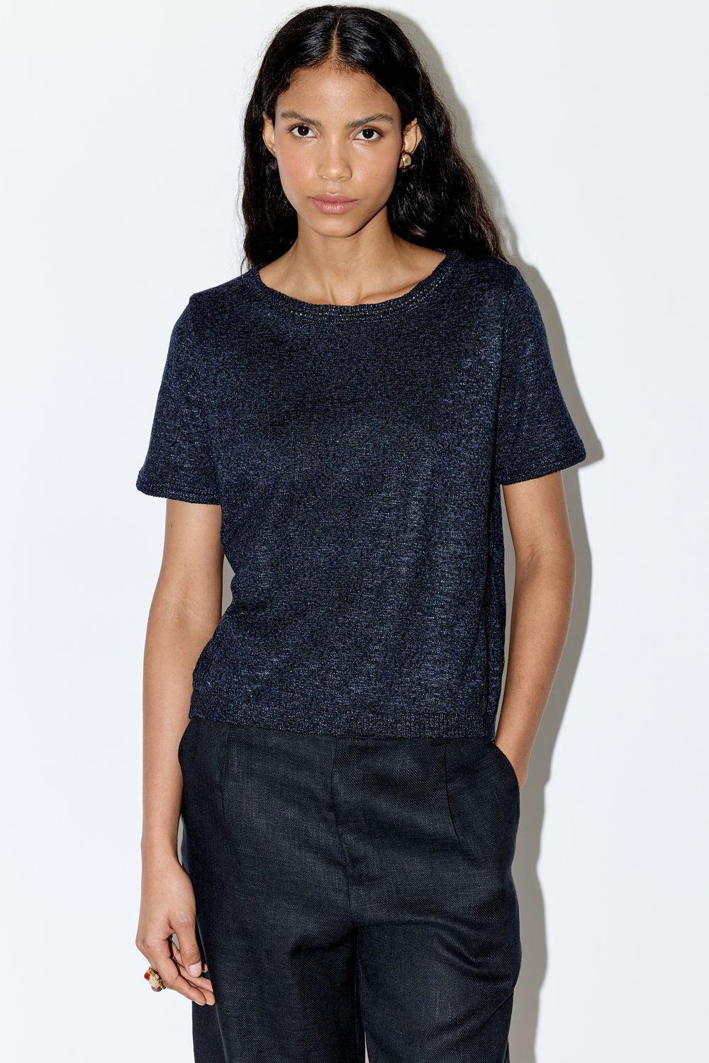 BLUSA TRICOT FLAME - PRETO P - PRETO