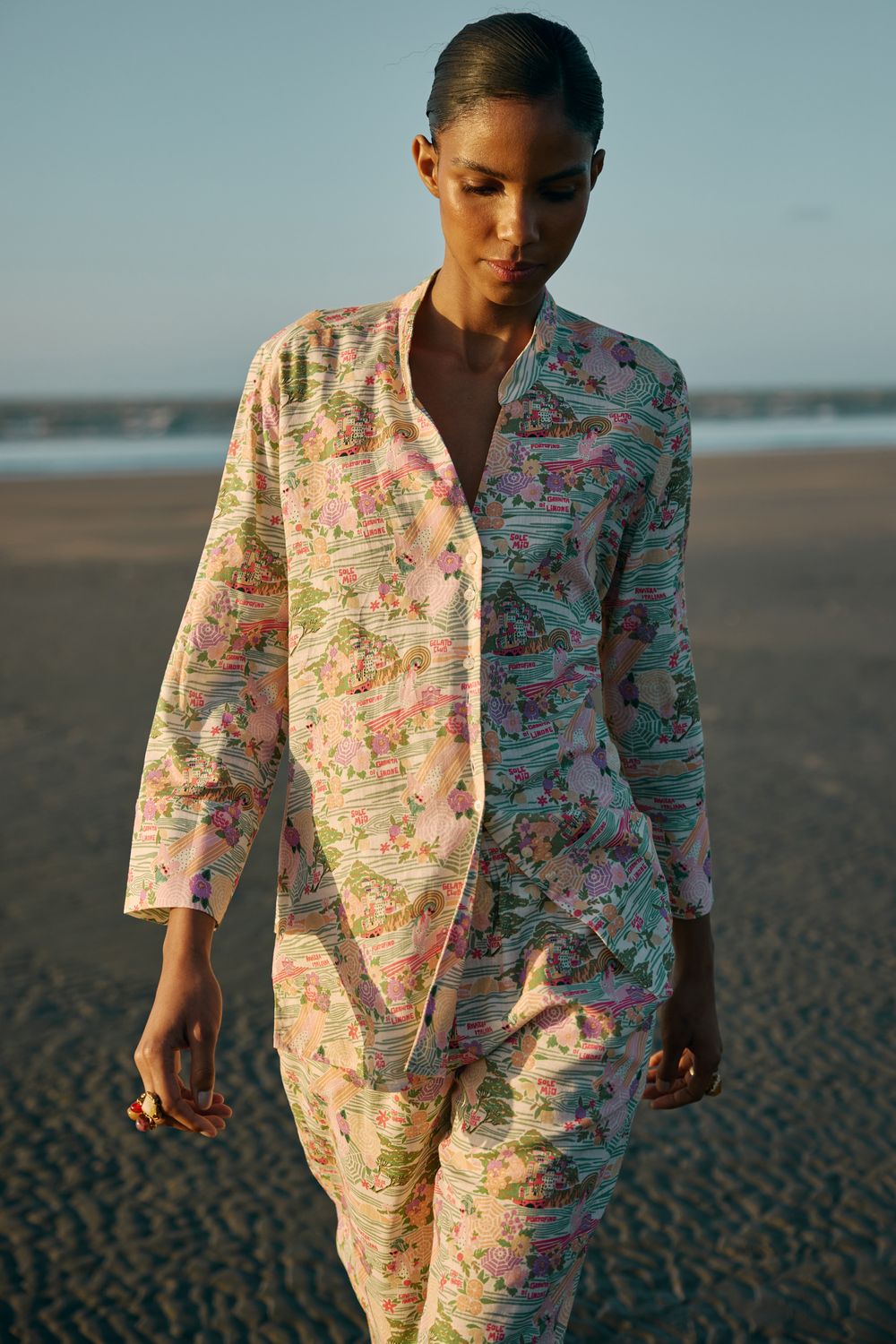 CAMISA COM LINHO ESTAMPA RIVIERA - OFF WHITE G - OFF WHITE CAMISA COM LINHO ESTAMPA RIVIERA - OFF WHITE G - OFF WHITE