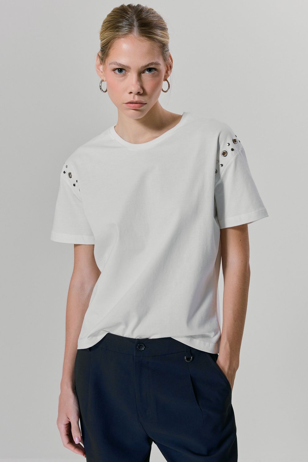 BLUSA MALHA ILHÕES - OFF WHITE G - OFF WHITE