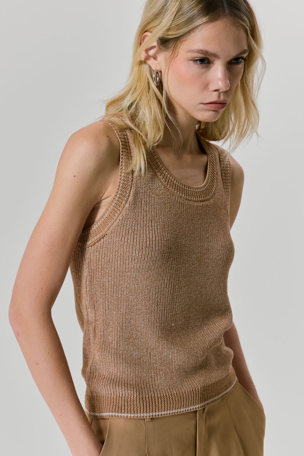 REGATA TRICOT MESCLA - CAQUI G - CAQUI