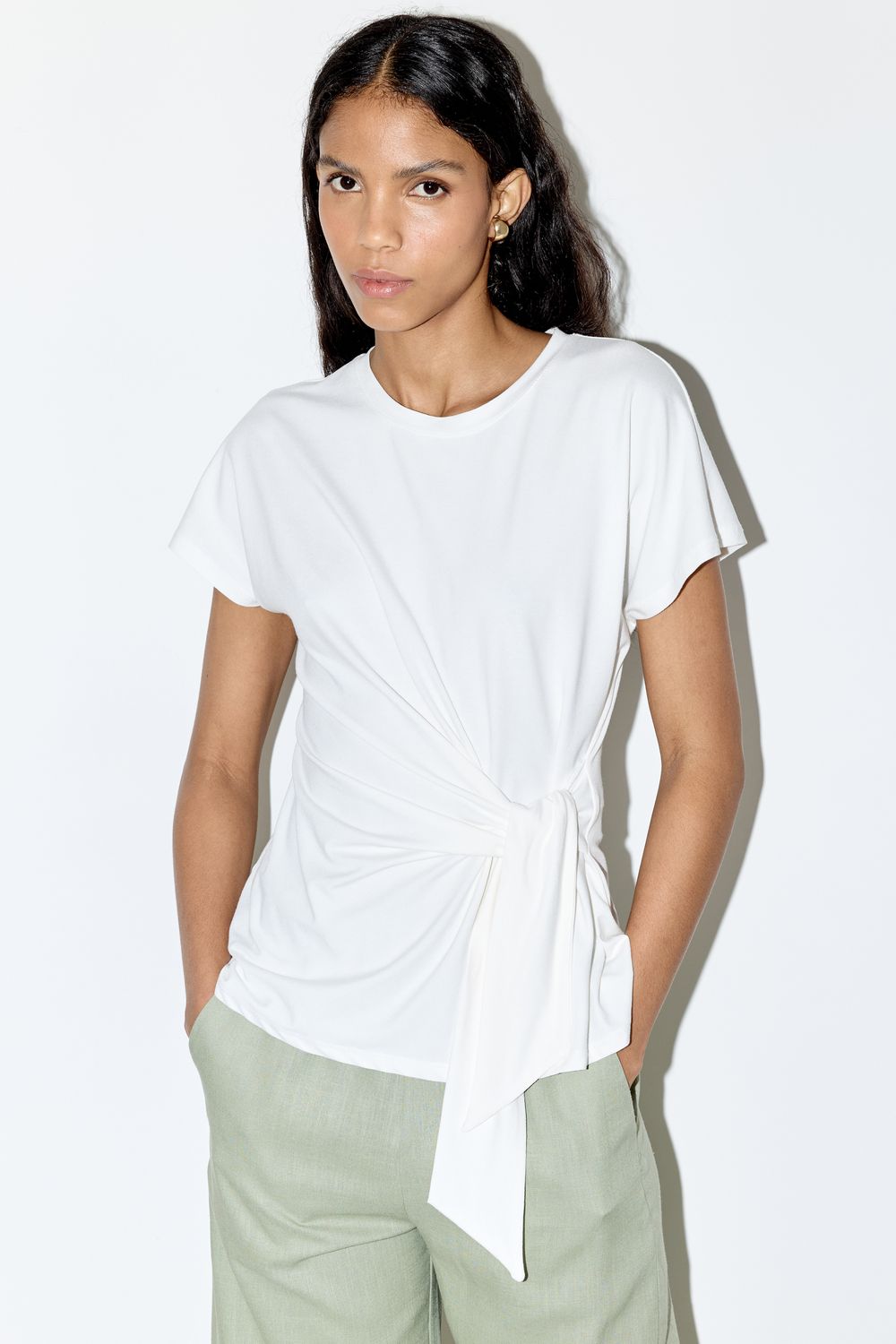 BLUSA MALHA NÓ II - OFF WHITE G - OFF WHITE