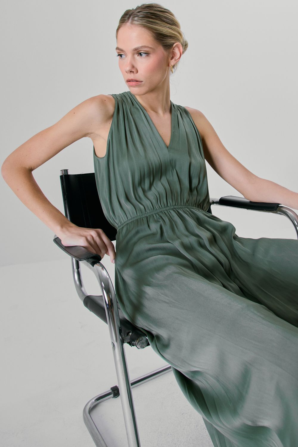 VESTIDO ZADIG FLUIDO - VERDE G - VERDE