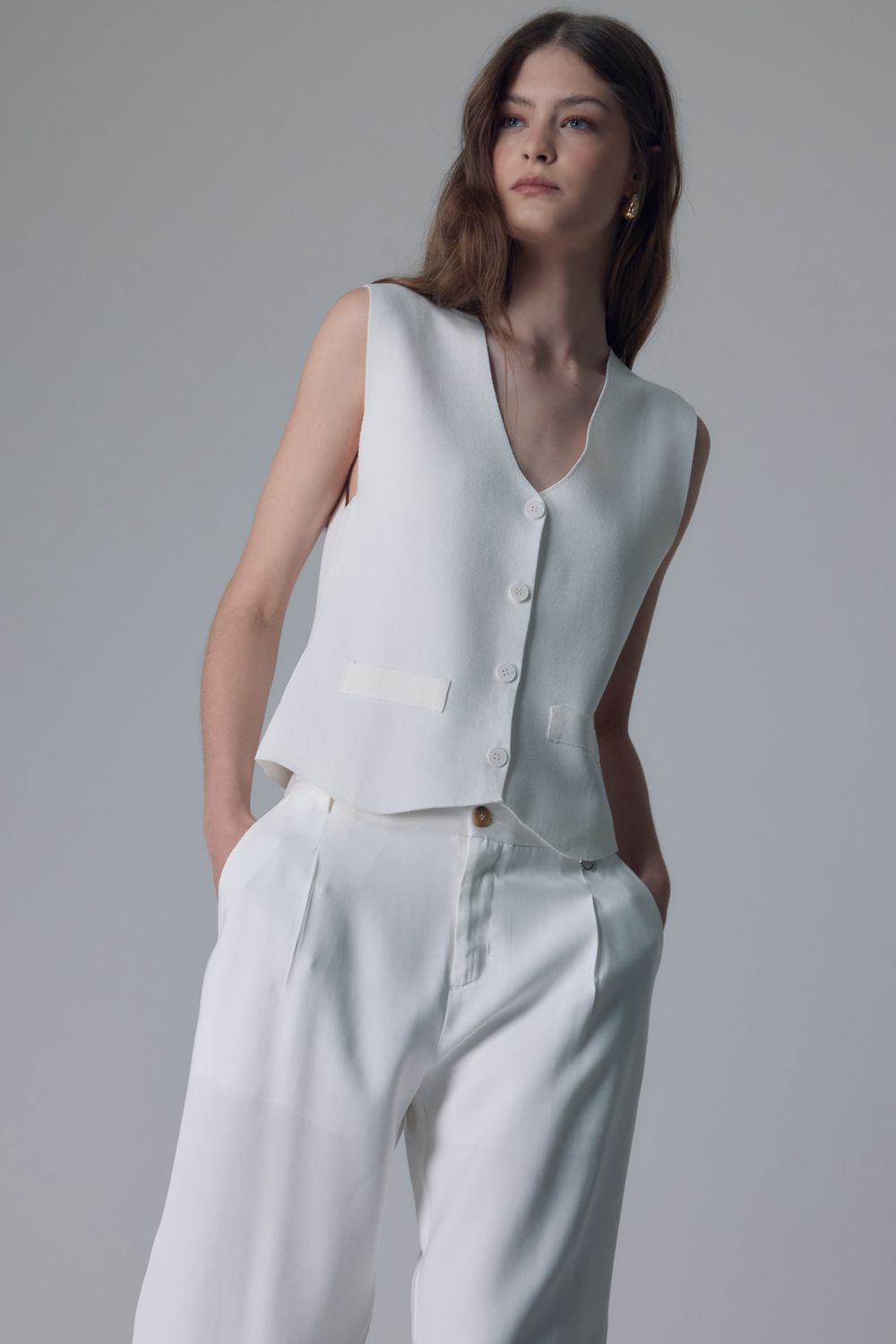 COLETE TRICOT V - OFF WHITE P - OFF WHITE