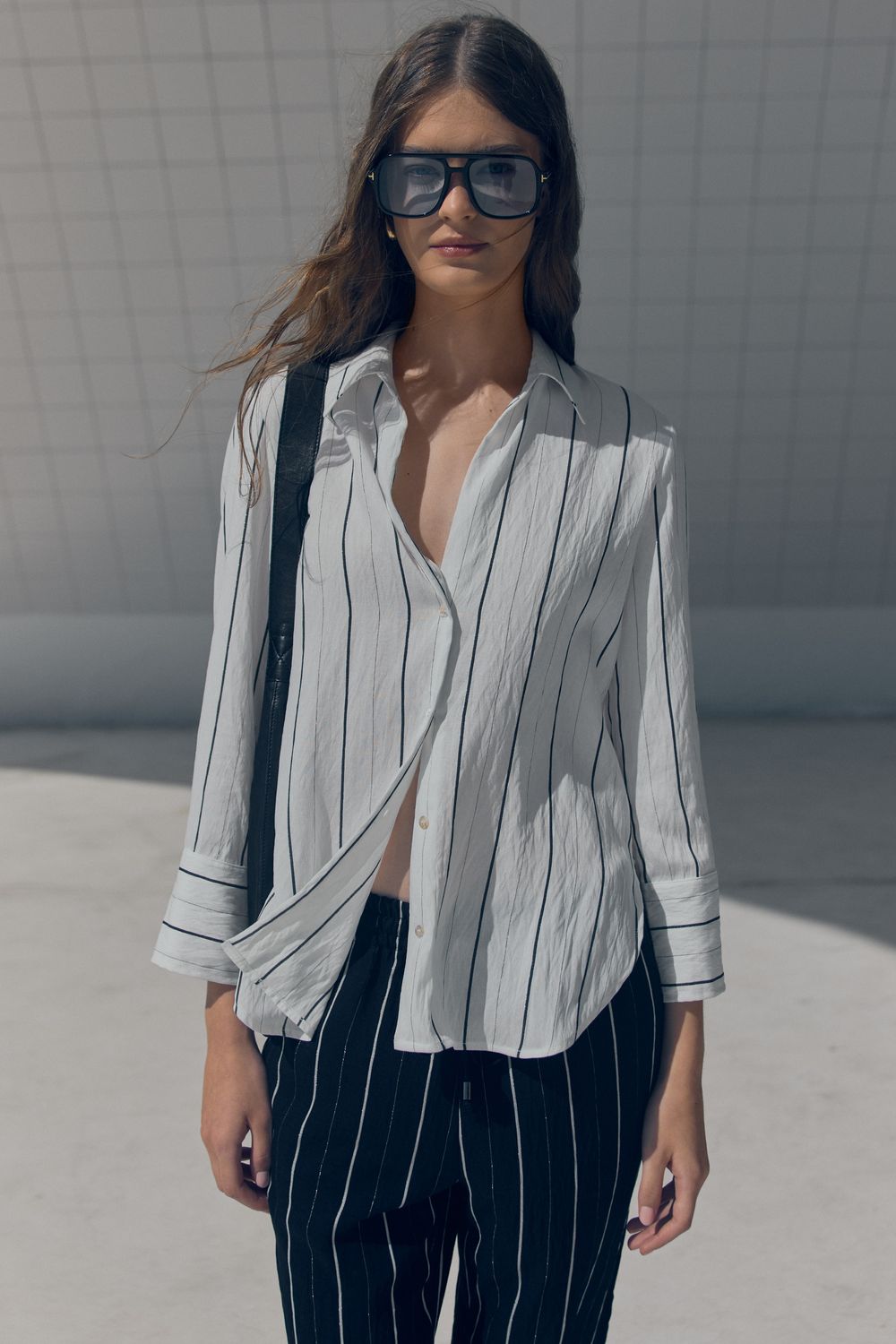 CAMISA LISTRADA TOUCH LUX - OFF WHITE PP - OFF WHITE