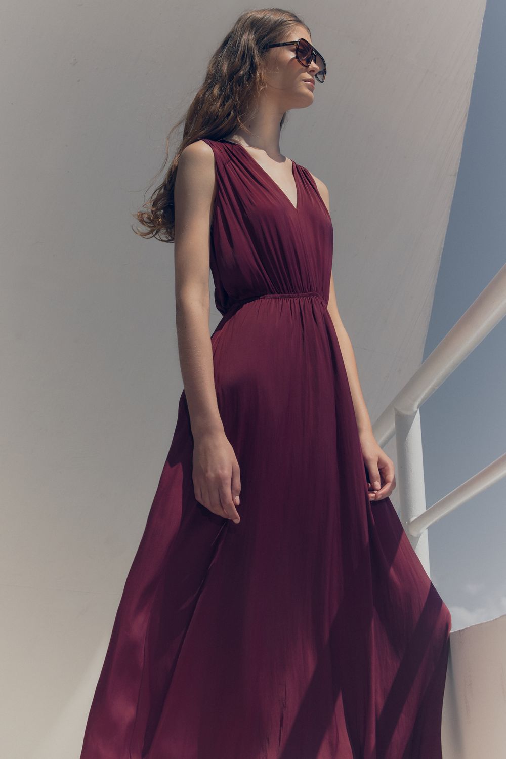 VESTIDO ZADIG FLUIDO - VINHO P - VINHO