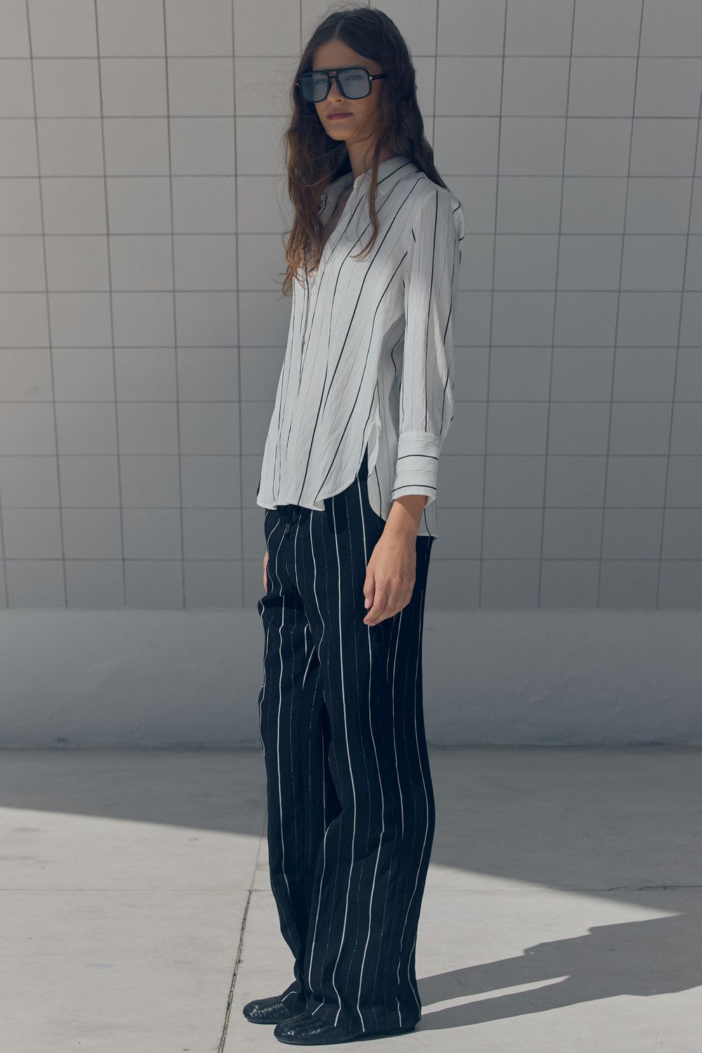 CALÇA LISTRADA TOUCH LUX - PRETO PP - PRETO