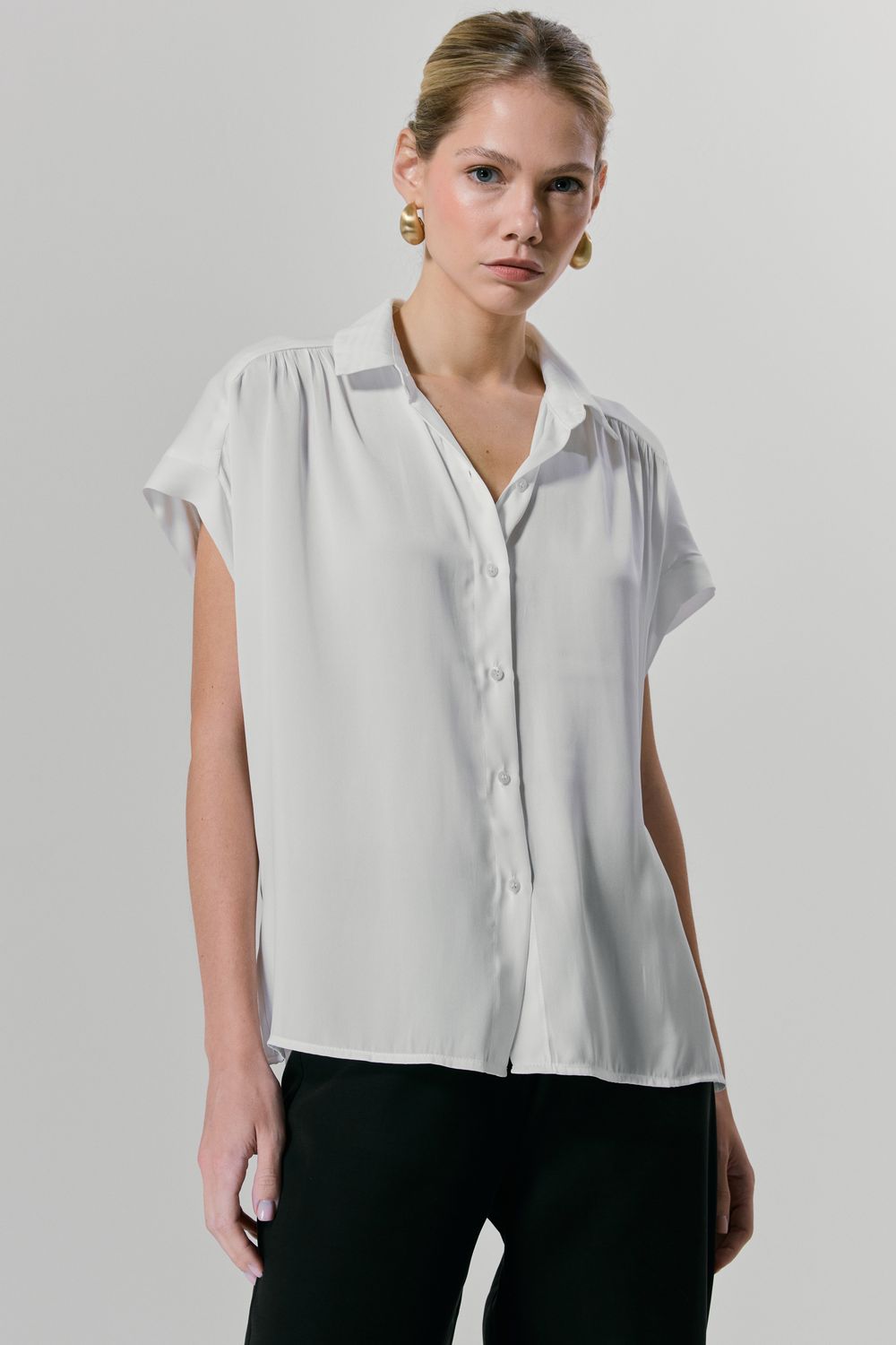 BLUSA ZADIG MANGA CURTA - OFF WHITE P - OFF WHITE