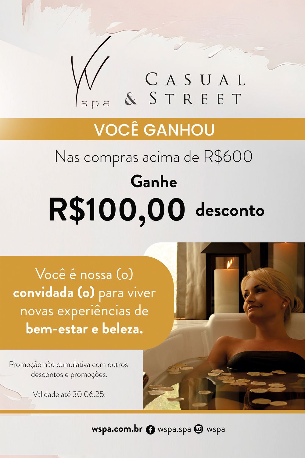 Voucher Mês das Mães W Spa - UNICA U - UNICA