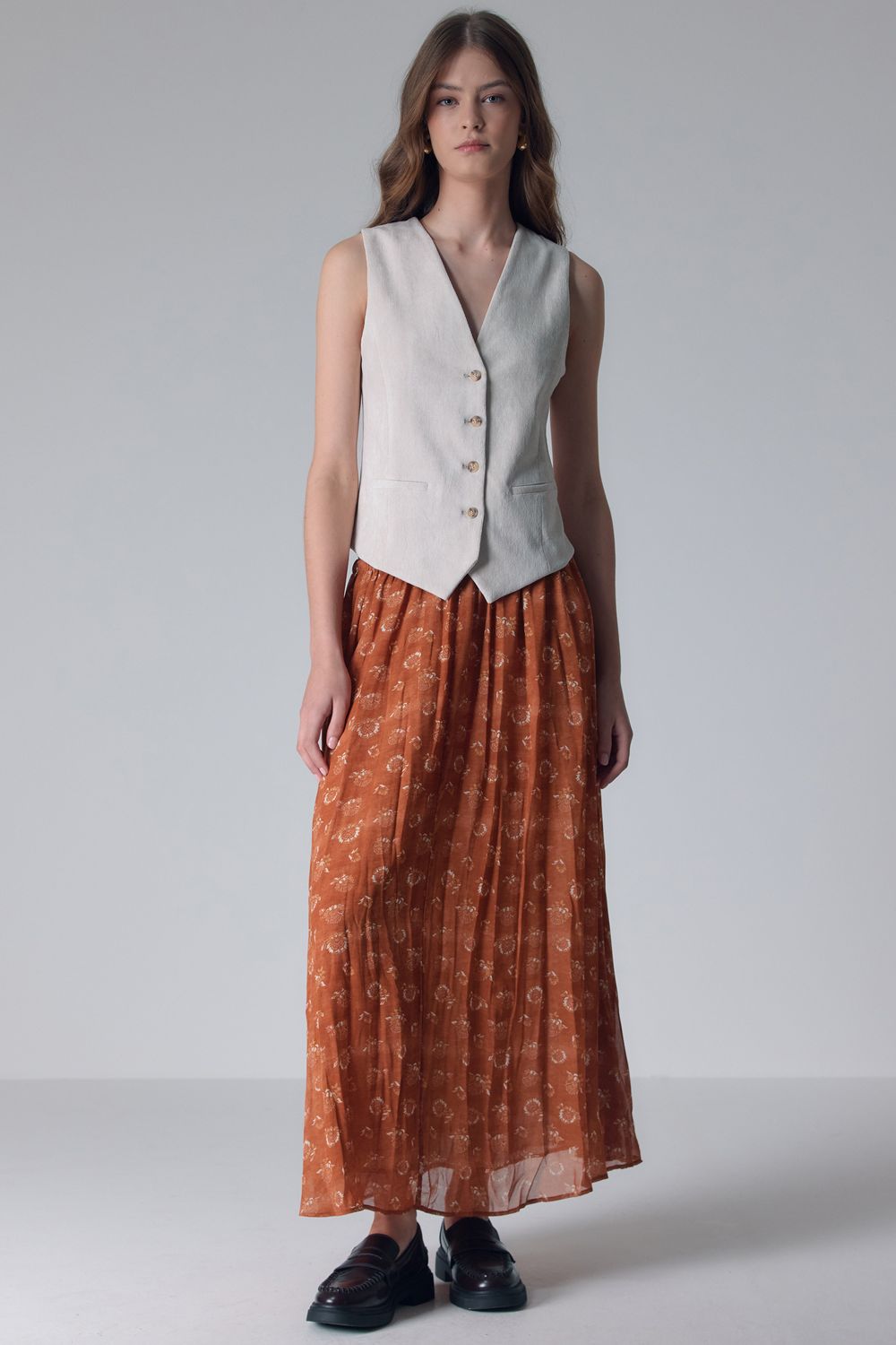 SAIA ESTAMPA FLOR LION - OCRE P - OCRE SAIA ESTAMPA FLOR LION - OCRE P - OCRE