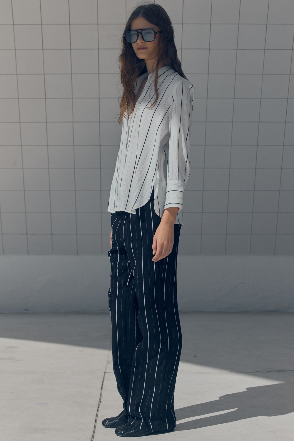 CALÇA LISTRADA TOUCH LUX - PRETO PP - PRETO