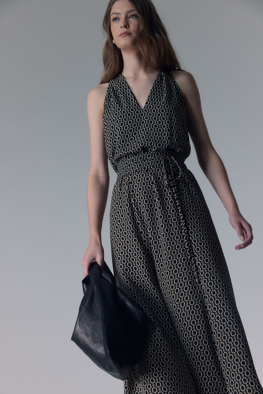 VESTIDO ESTAMPA ELOS GGT - PRETO PP - PRETO