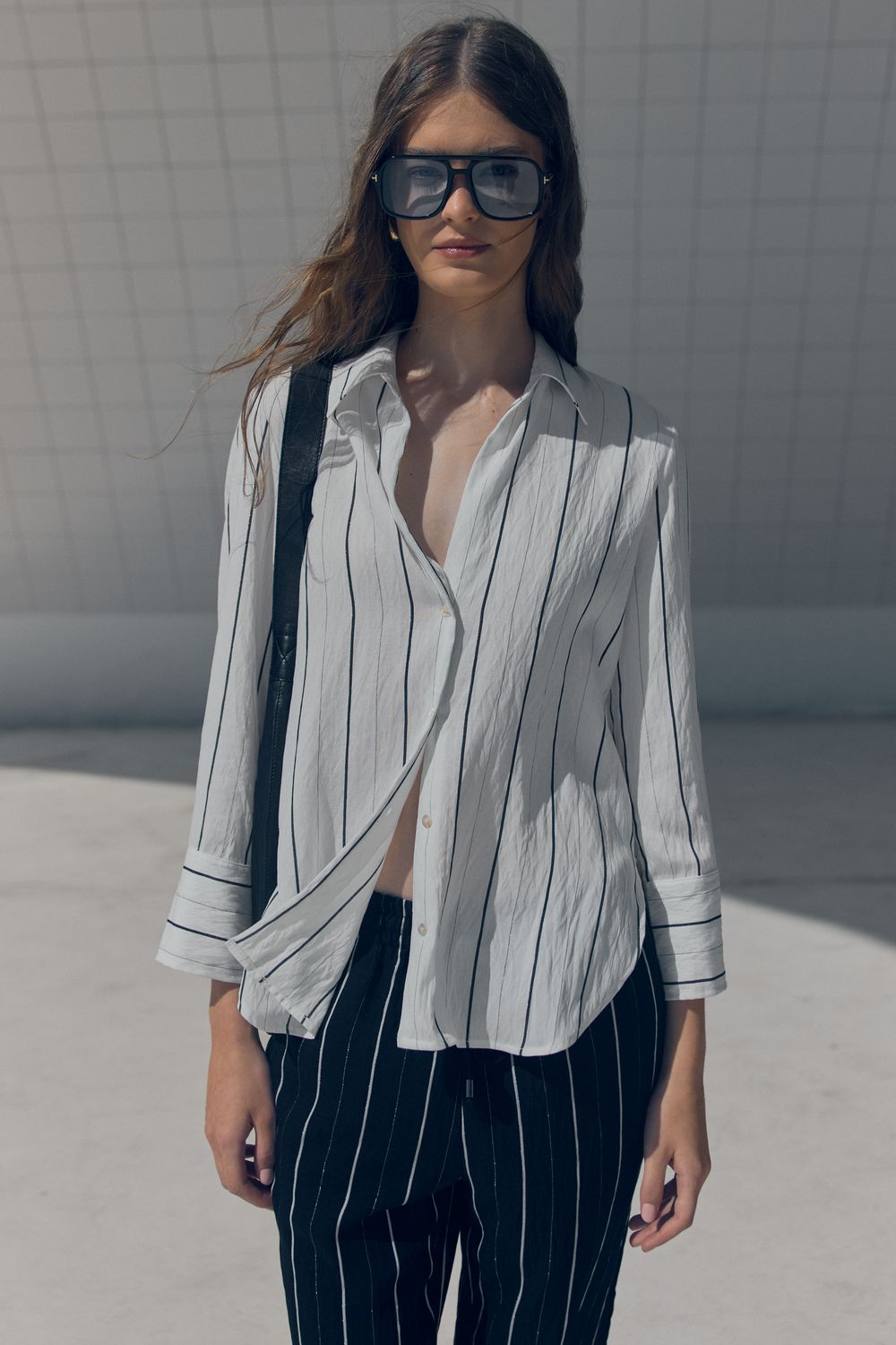 CAMISA LISTRADA TOUCH LUX - OFF WHITE PP - OFF WHITE