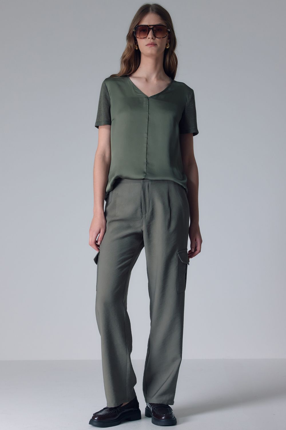 CALÇA CARGO SENSORIALLE - VERDE MILITAR P - VERDE MILITAR CALÇA CARGO SENSORIALLE - VERDE MILITAR P - VERDE MILITAR