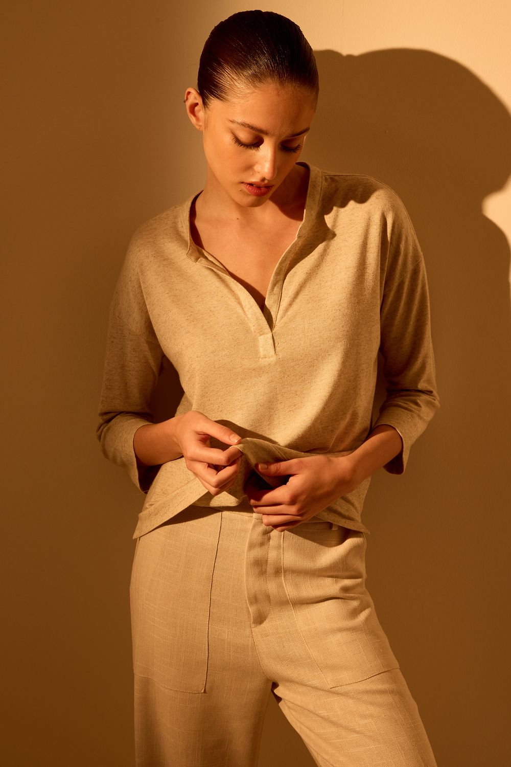 Blusa Malha Naturalinho Pate - NATURAL P - NATURAL