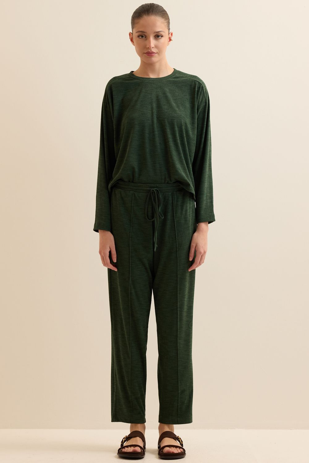 Calça Malha Piquet Strech - VERDE P - VERDE