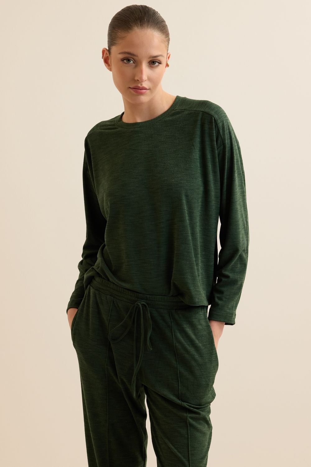 Blusa Malha Piquet Strech - VERDE P - VERDE