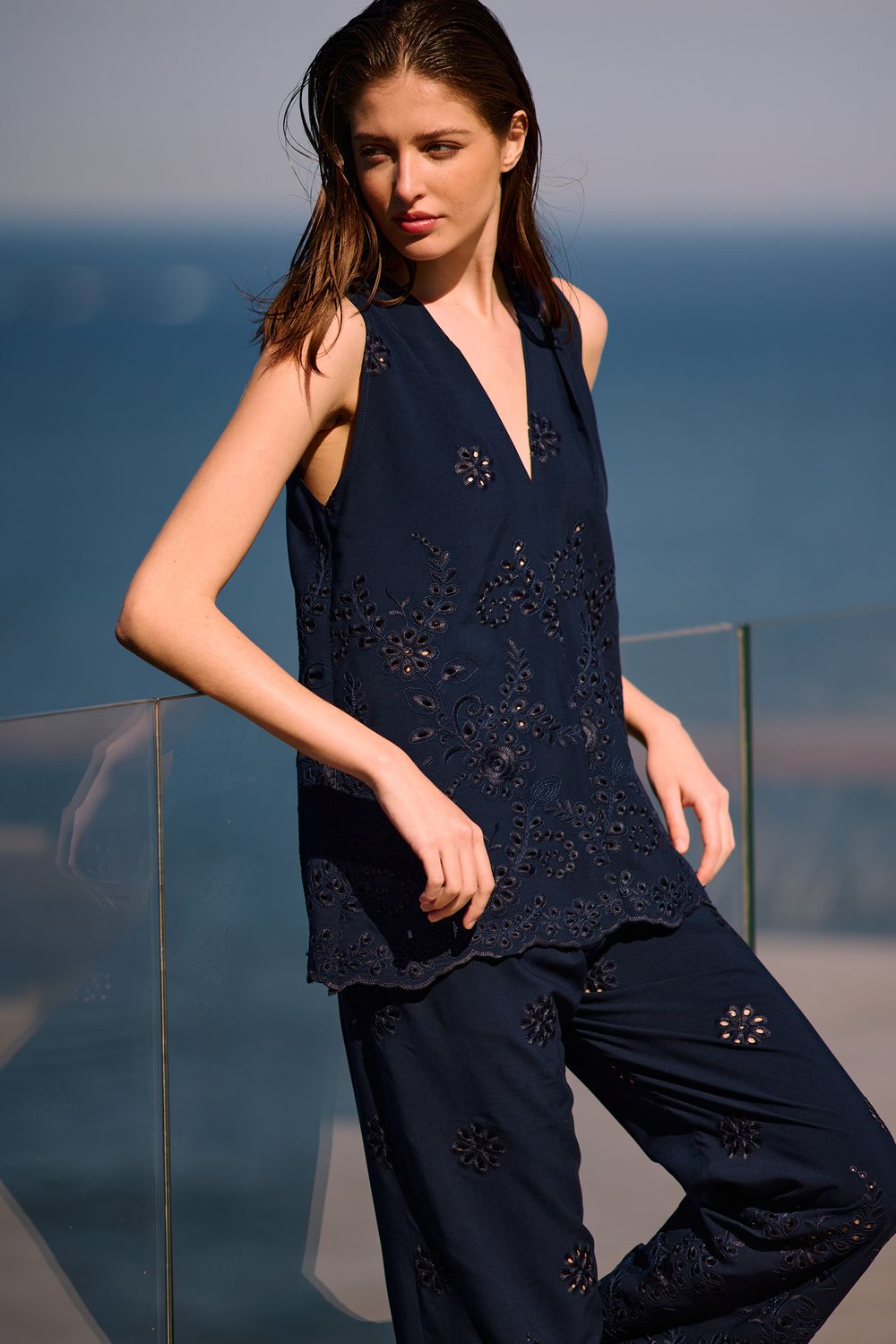 Regata Laise Barrada - AZUL MARINHO P - AZUL MARINHO Regata Laise Barrada - AZUL MARINHO P - AZUL MARINHO