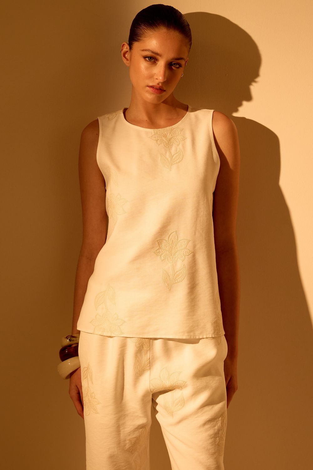 Top Mayfair Bordado Flores - OFF WHITE PP - OFF WHITE Top Mayfair Bordado Flores - OFF WHITE PP - OFF WHITE