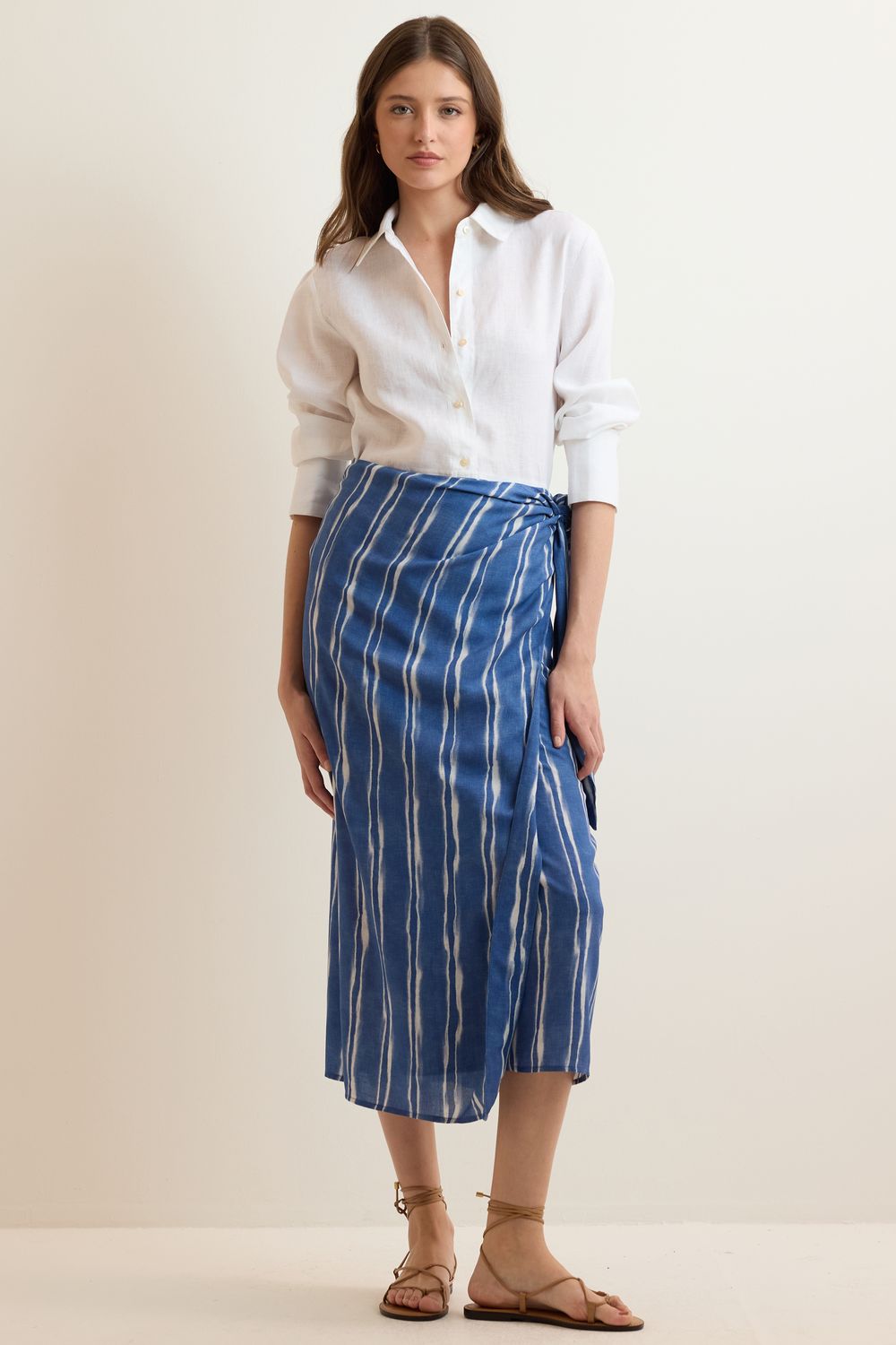 Saia Estampa Tie Dye Parêo Summer - AZUL M - AZUL Saia Estampa Tie Dye Parêo Summer - AZUL M - AZUL