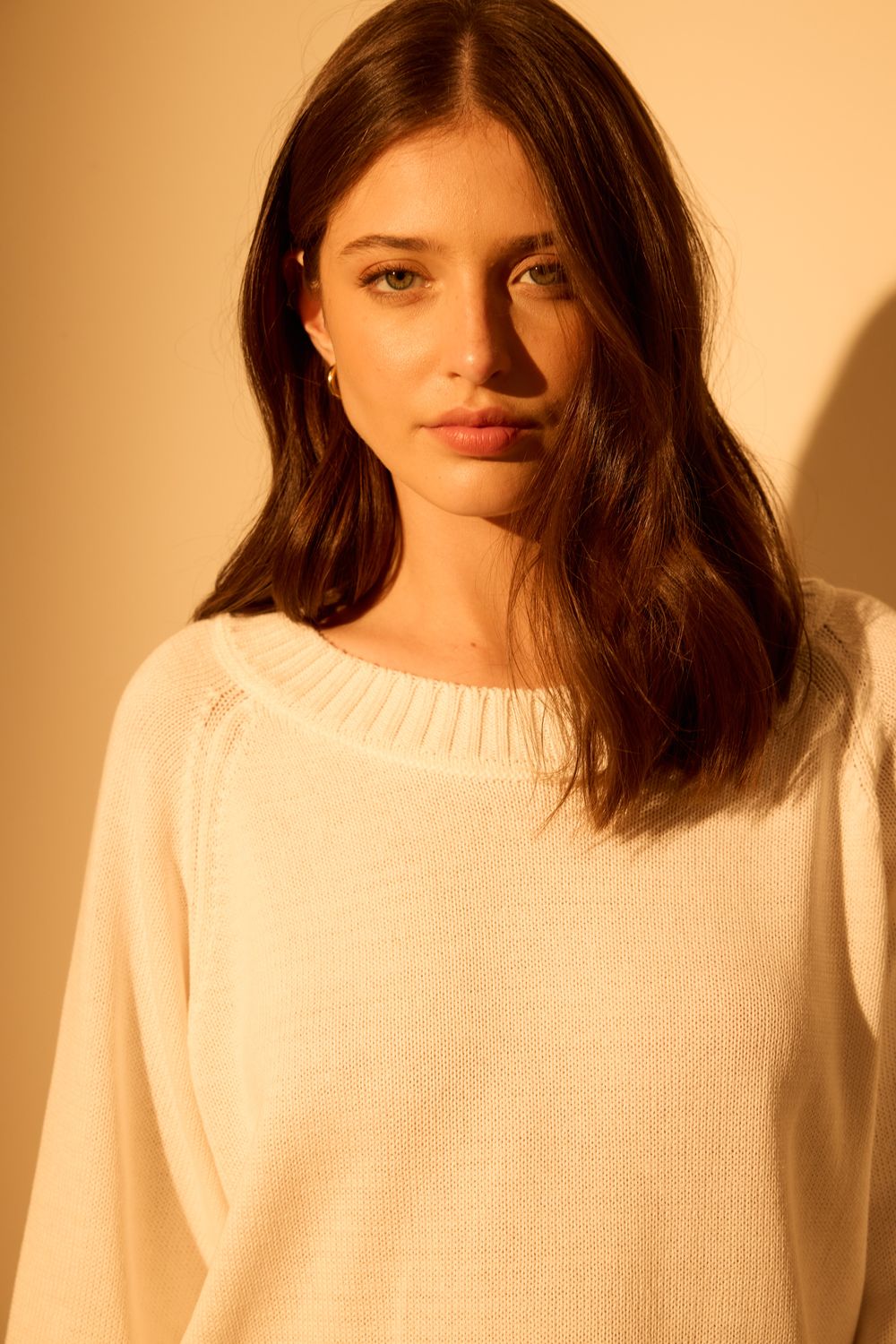 Blusa Tricot Decote Redondo - BRANCO P - BRANCO