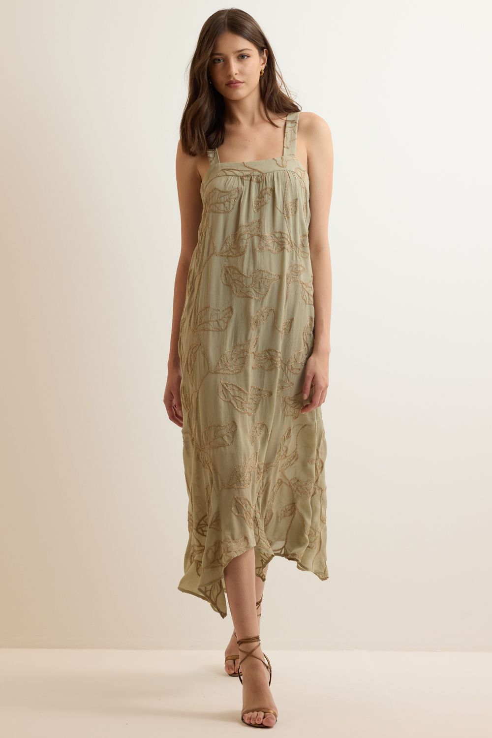 Vestido Bordado Gold Yuri - VERDE P - VERDE