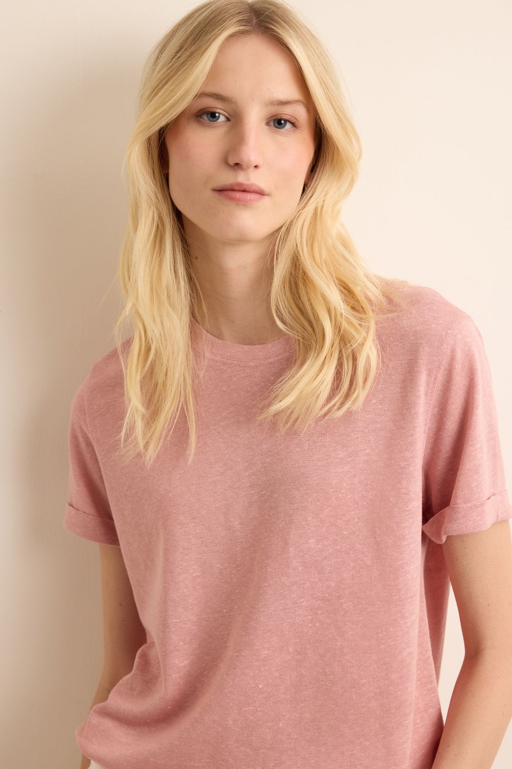 Blusa Malha Linho Marais - ROSA P - ROSA