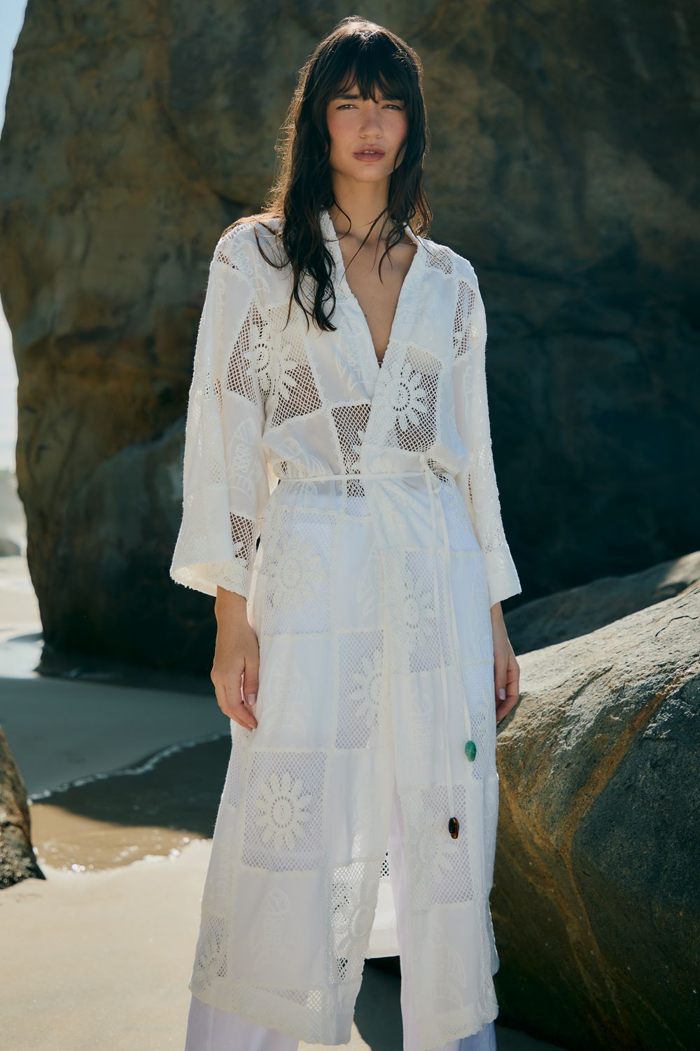 Kimono Patch Summer - OFF WHITE M - OFF WHITE Kimono Patch Summer - OFF WHITE M - OFF WHITE