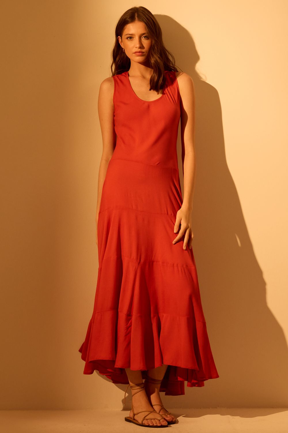 Vestido Bossa Light Riviera Francesa - CORAL M - CORAL
