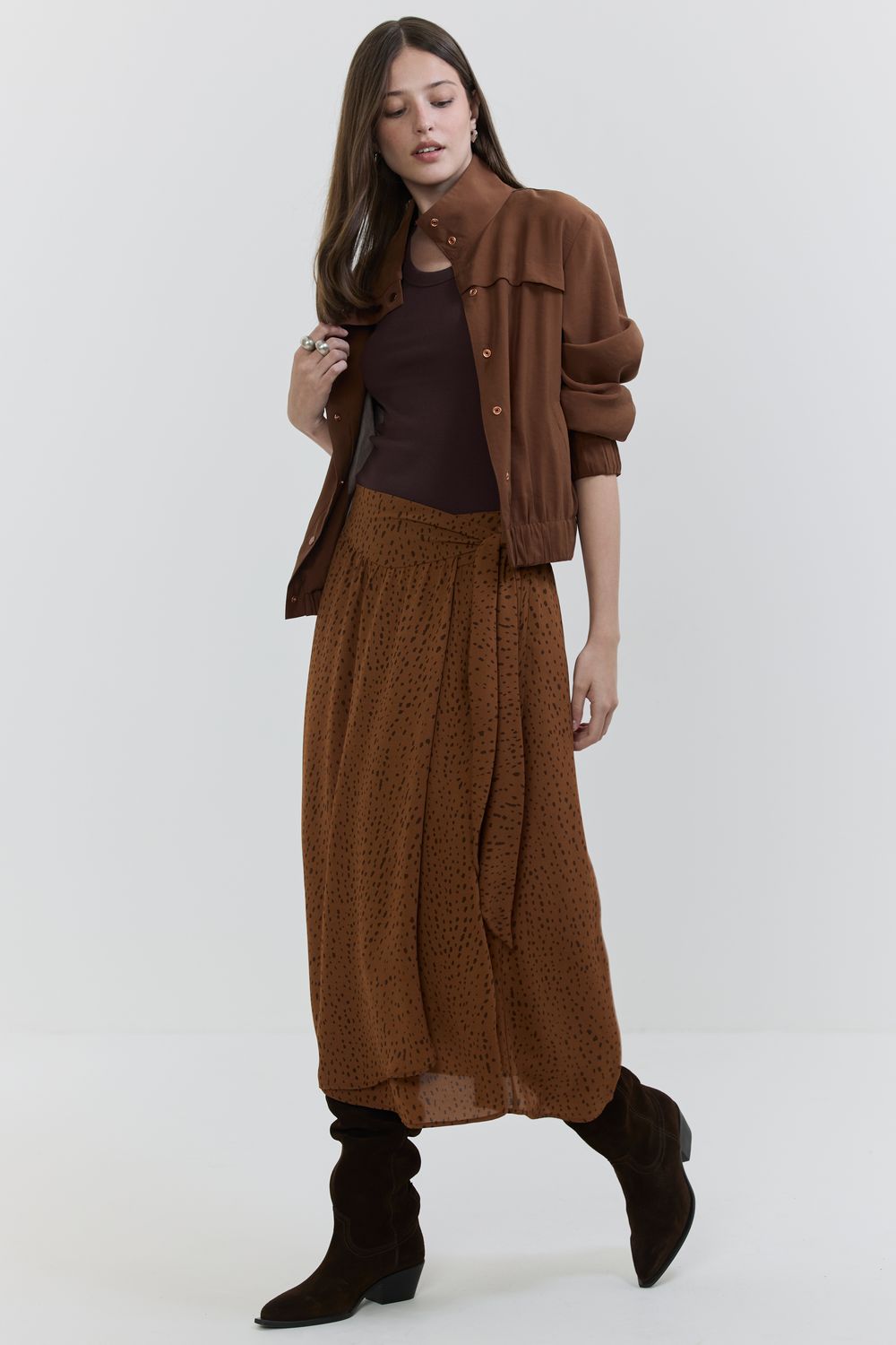 Saia Estampa Oncinha Pala - OCRE PP - OCRE