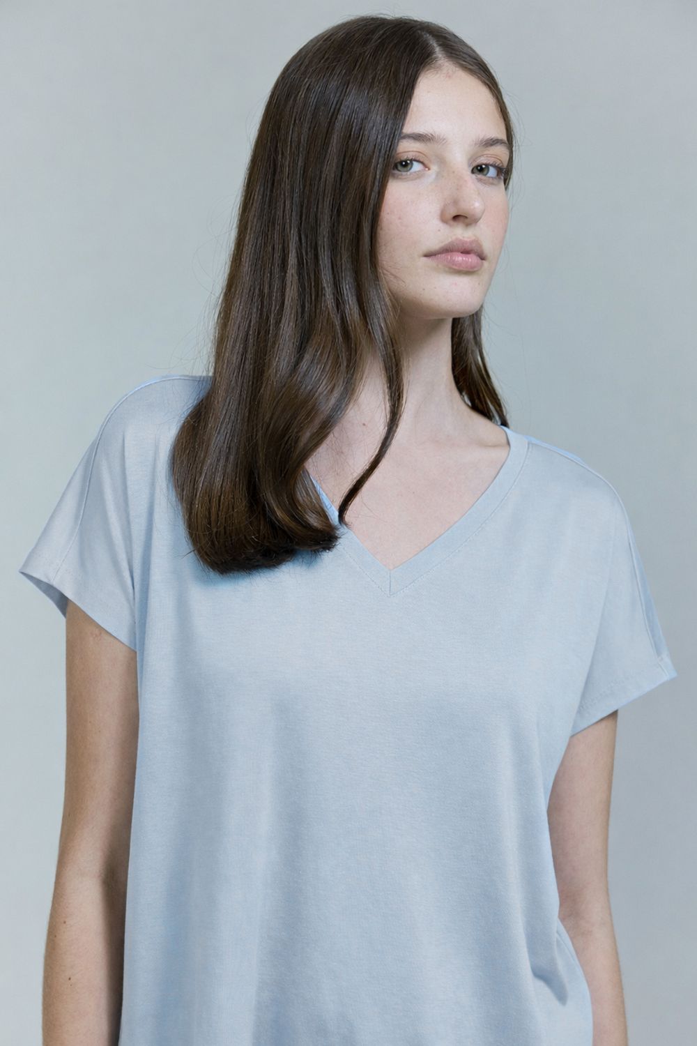 Blusa Malha Sophidtique V Classic - AZUL CLARO P - AZUL CLARO