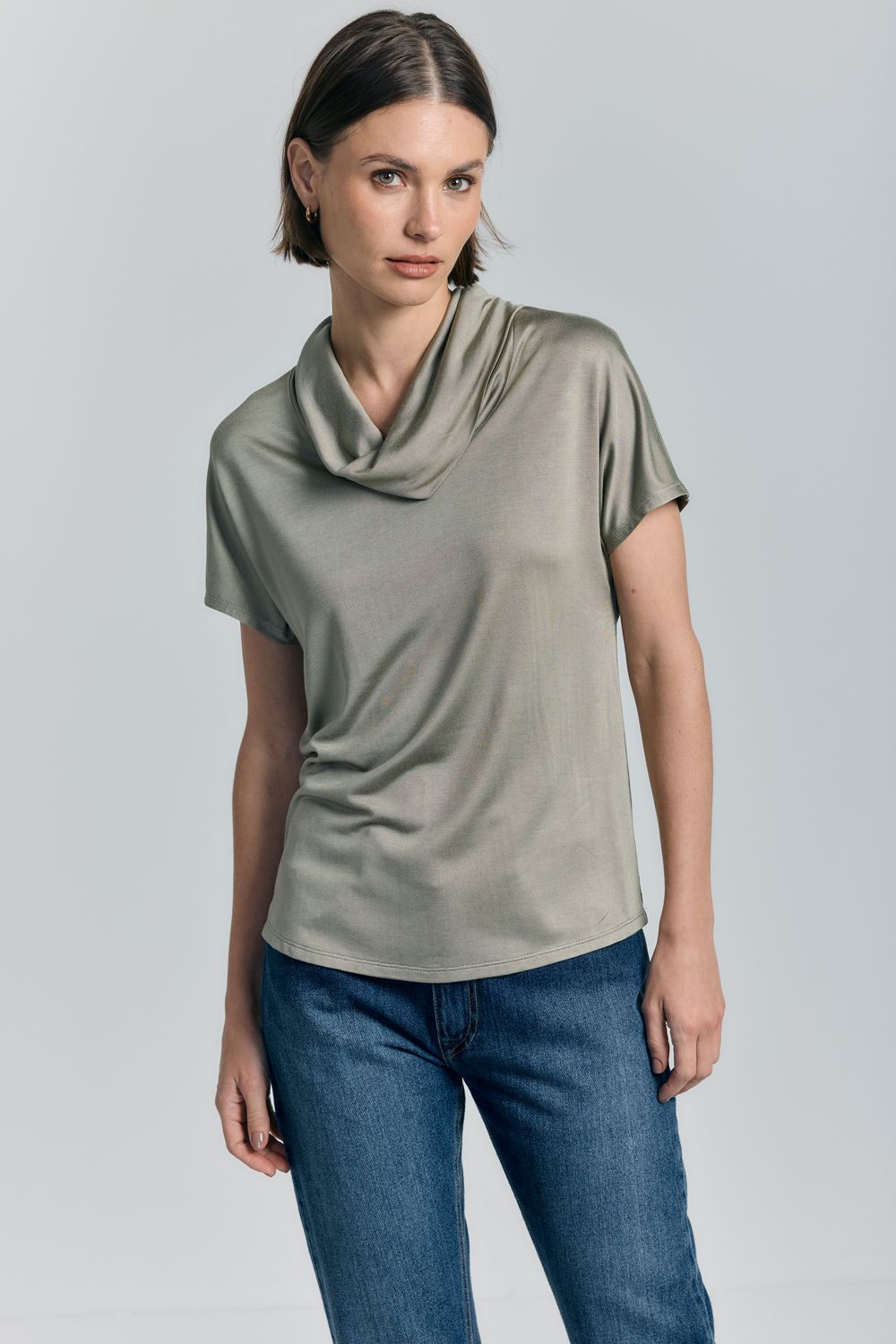 Blusa Malha Com Gola Sophistique - VERDE PP - VERDE Blusa Malha Com Gola Sophistique - VERDE PP - VERDE