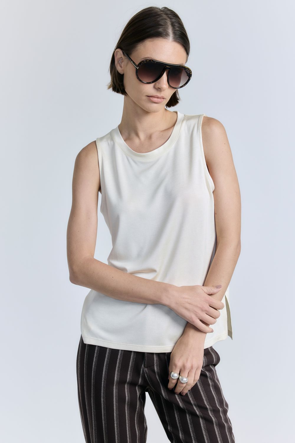 Regata Sophistique Decote Fechado - CREME P - CREME Regata Sophistique Decote Fechado - CREME P - CREME