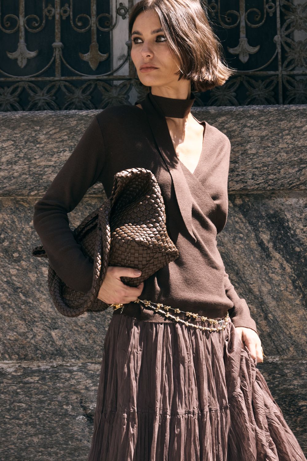 Blusa Tricot Cachecouer - MARROM P - MARROM Blusa Tricot Cachecouer - MARROM P - MARROM