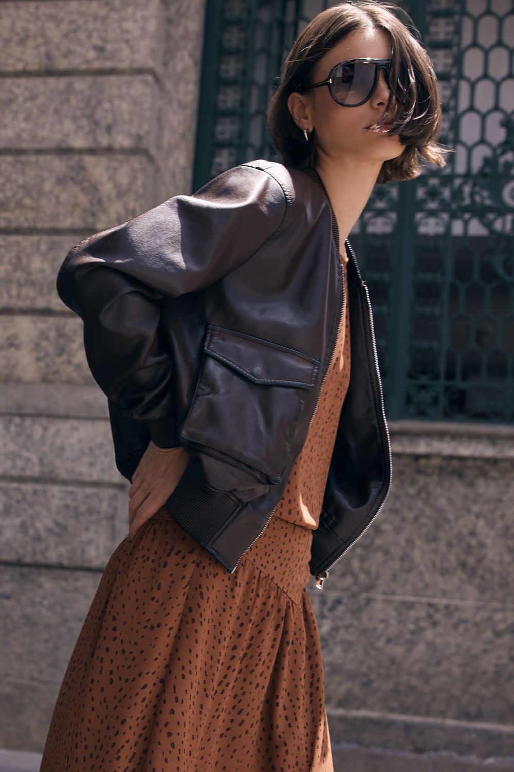 Jaqueta Couro Sintetico - MARROM P - MARROM Jaqueta Couro Sintetico - MARROM P - MARROM