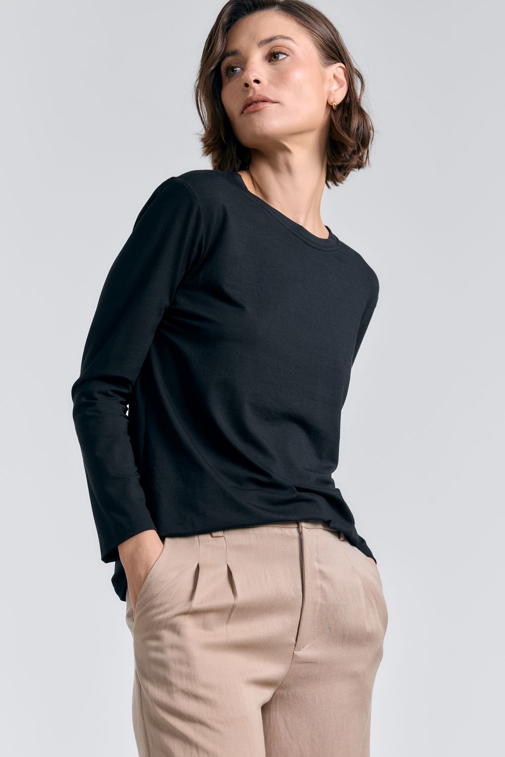 Blusa Tricot Detalhe Meia Gola - OFF WHITE P - OFF WHITE Blusa Tricot Detalhe Meia Gola - OFF WHITE P - OFF WHITE