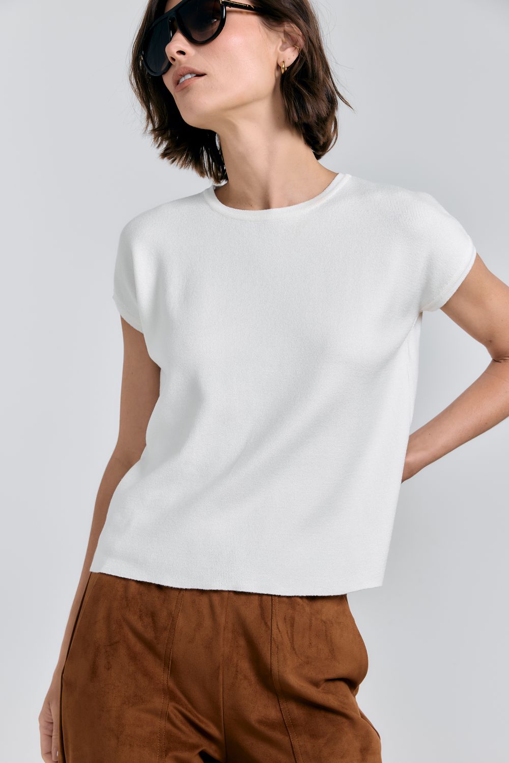 Blusa Tricot Manga Jap Classica - OFF WHITE P - OFF WHITE