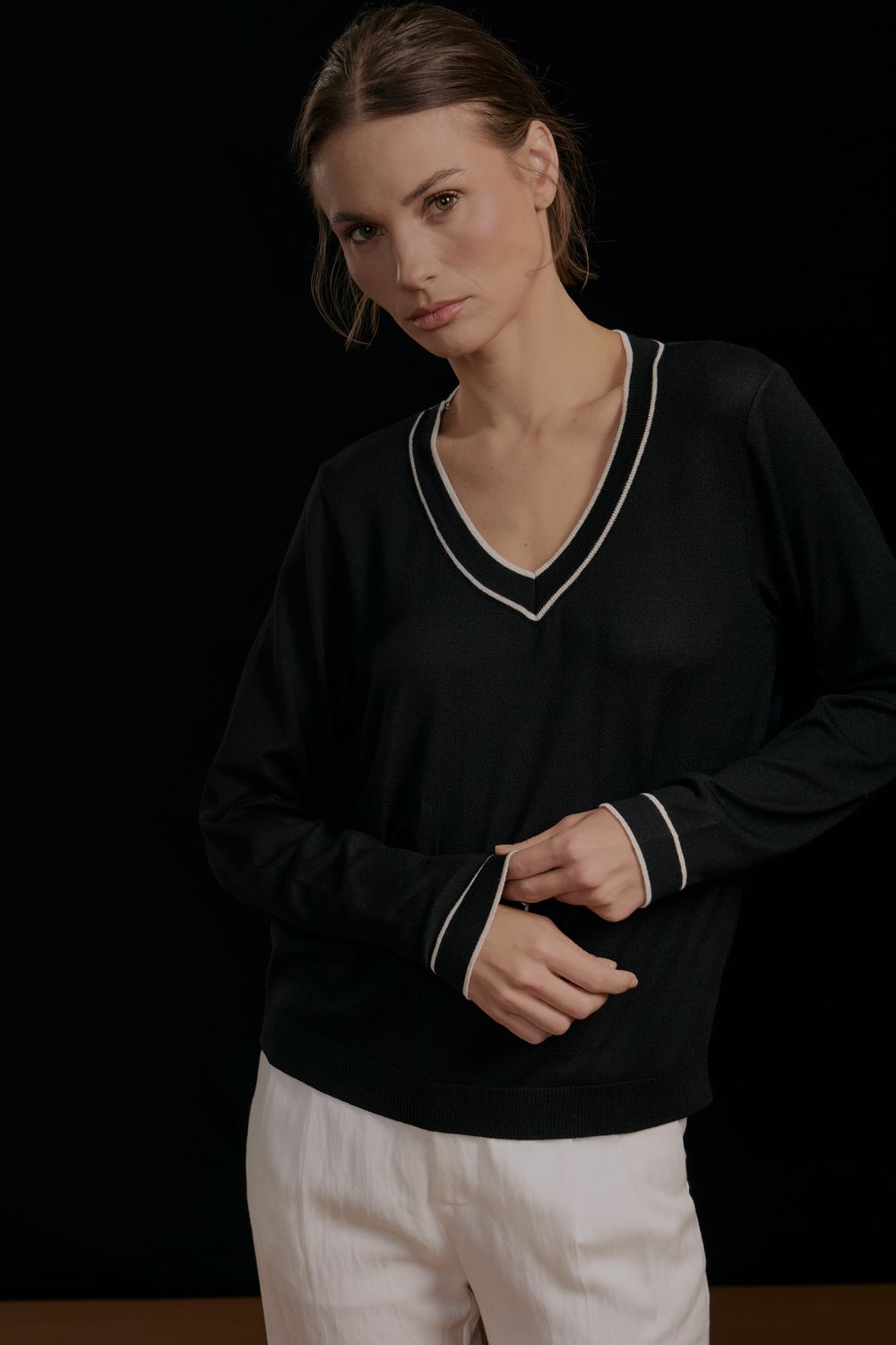 Blusa Tricot Debrum - PRETO PP - PRETO