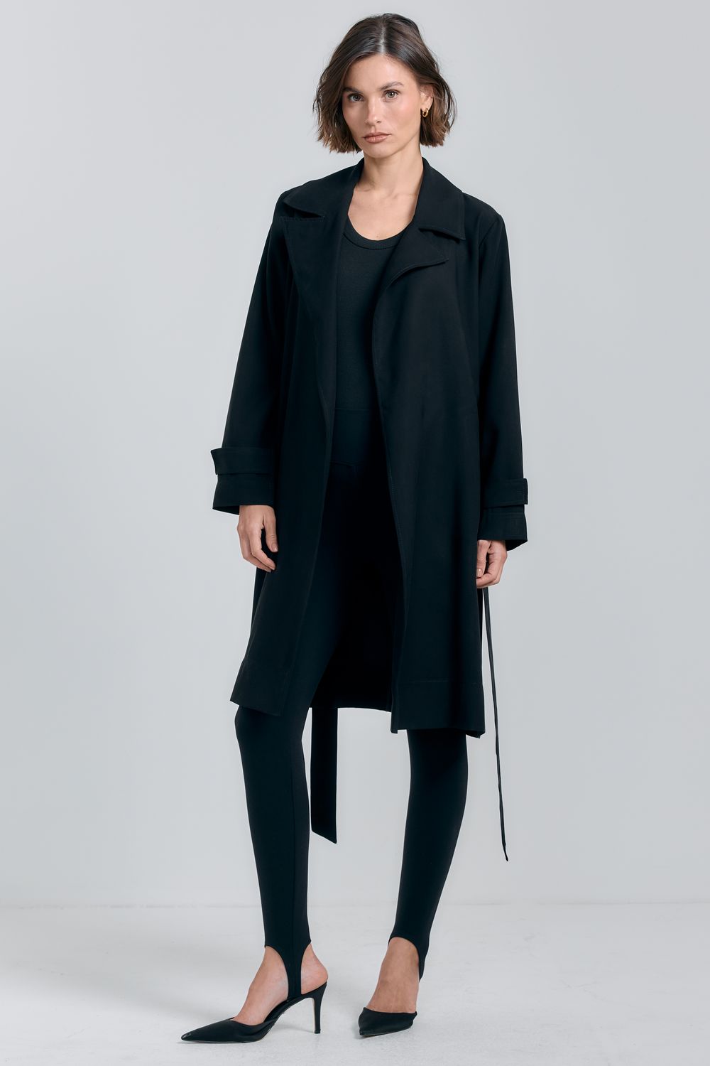 Trench Coat Jordania - PRETO - 21872 - casualstreet